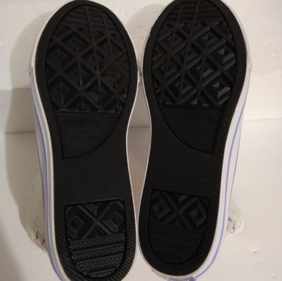 Converse Chuck Taylor Shoes Disney Princess Elsa Frozen White & Blue - Picture 8 of 8